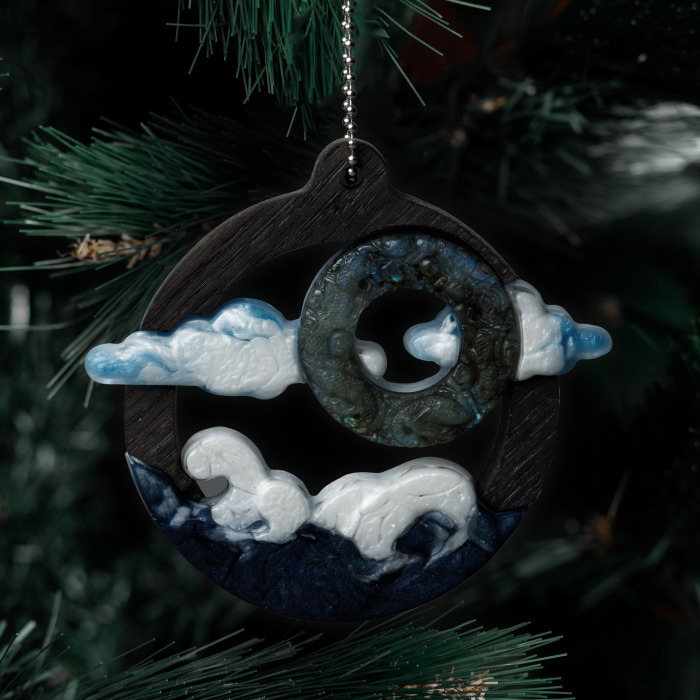 Set of jewelry Christmas tree toys "Mordovian"